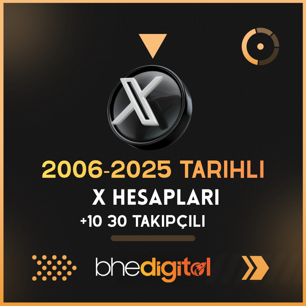 2006–2026 X (Twitter) Hesapları | 10–30 Gerçek Takipçili