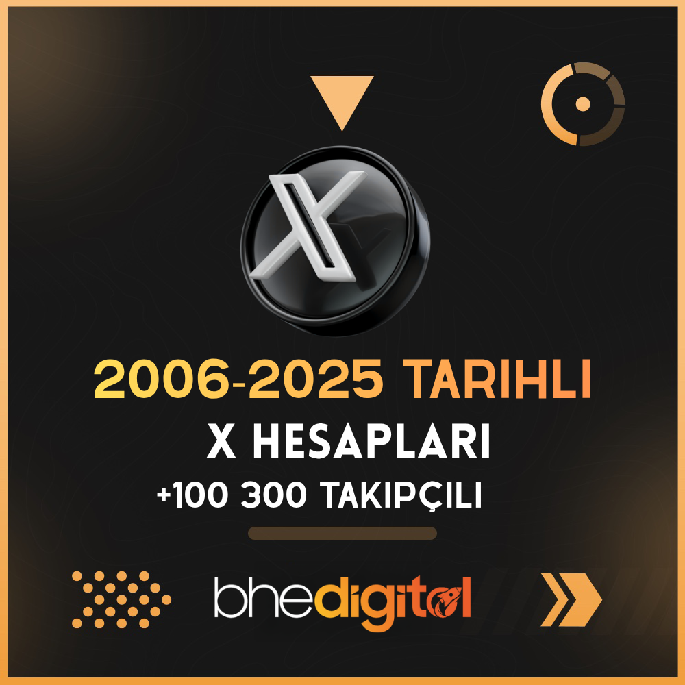 2006–2026 X (Twitter) Hesapları | 100–300 Gerçek Takipçili