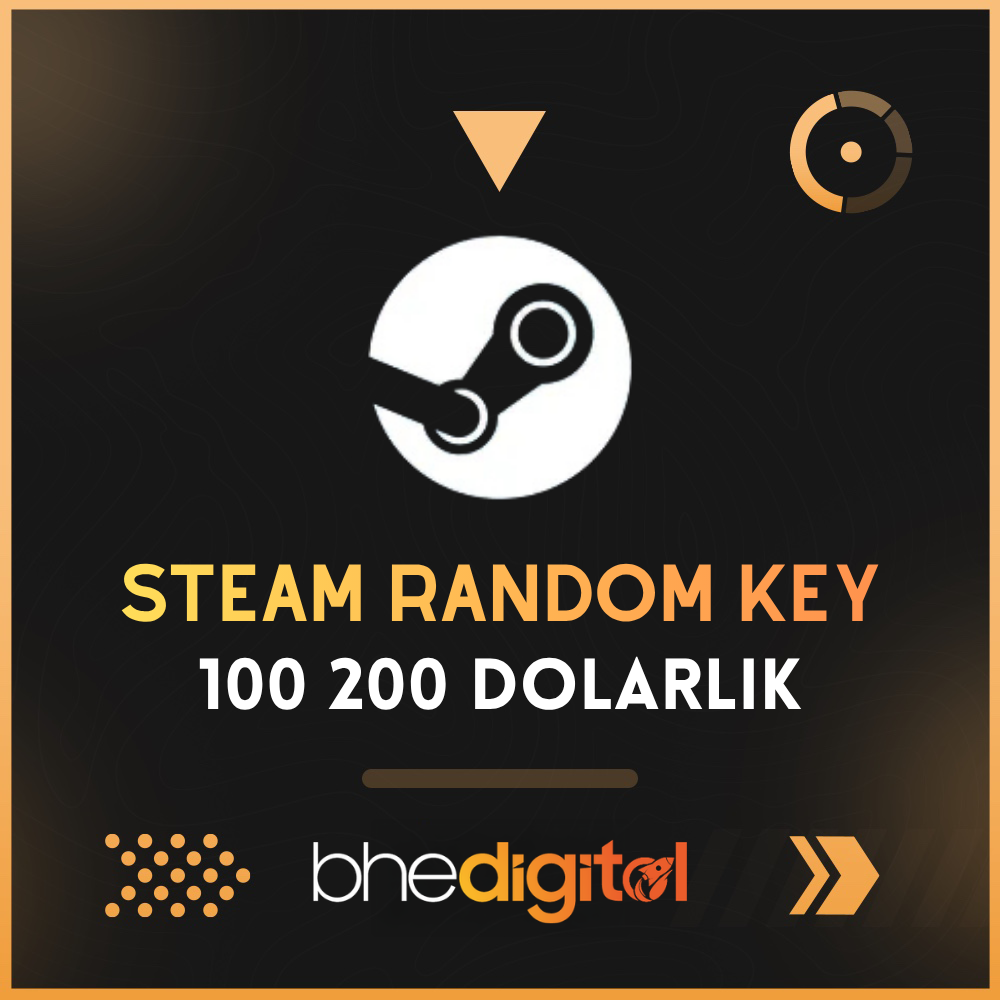 Steam Random Key (100$ – 200$ Oyun Çıkma İhtimali) | Anında Teslim